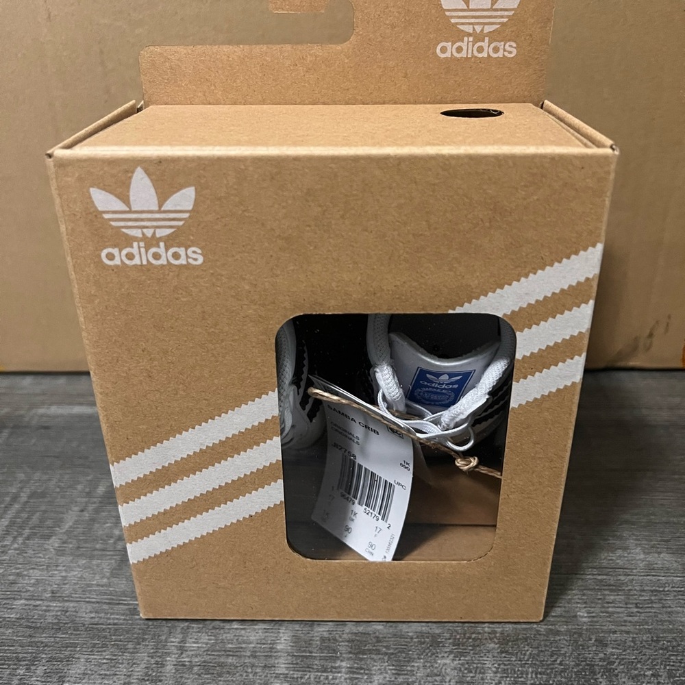 adidas Baby Walker Shoes - White and Blue
